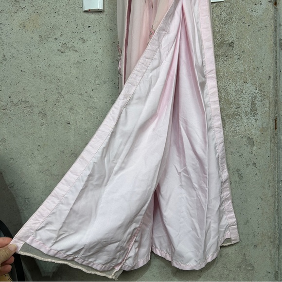 Vintage Sean collection, baby doll, pink rhinestone spaghetti strap prom dress - Picture 7 of 14